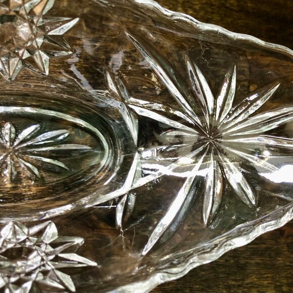 Anchor Hocking EAPC /Star of David Small Oval Boat 9" Bowl Banana Split Serving - Picture 2 of 8